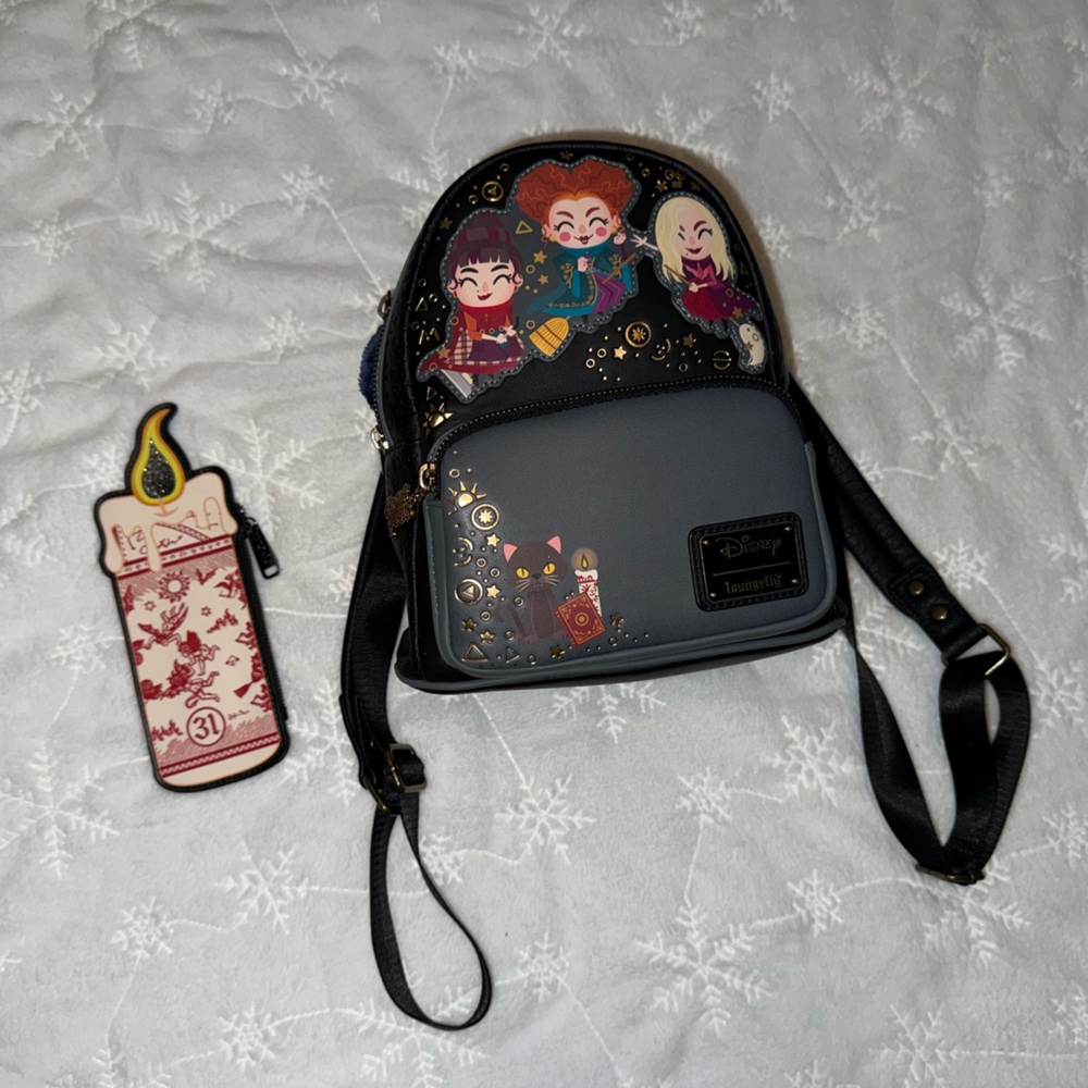Loungefly Disney Hocus Pocus Backpack - Black and Gray